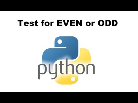Python Tutorial: Testing if a Number is Even or Odd