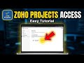 How to authorize Zoho Projects access from your Zoho account - Easy Tutorial