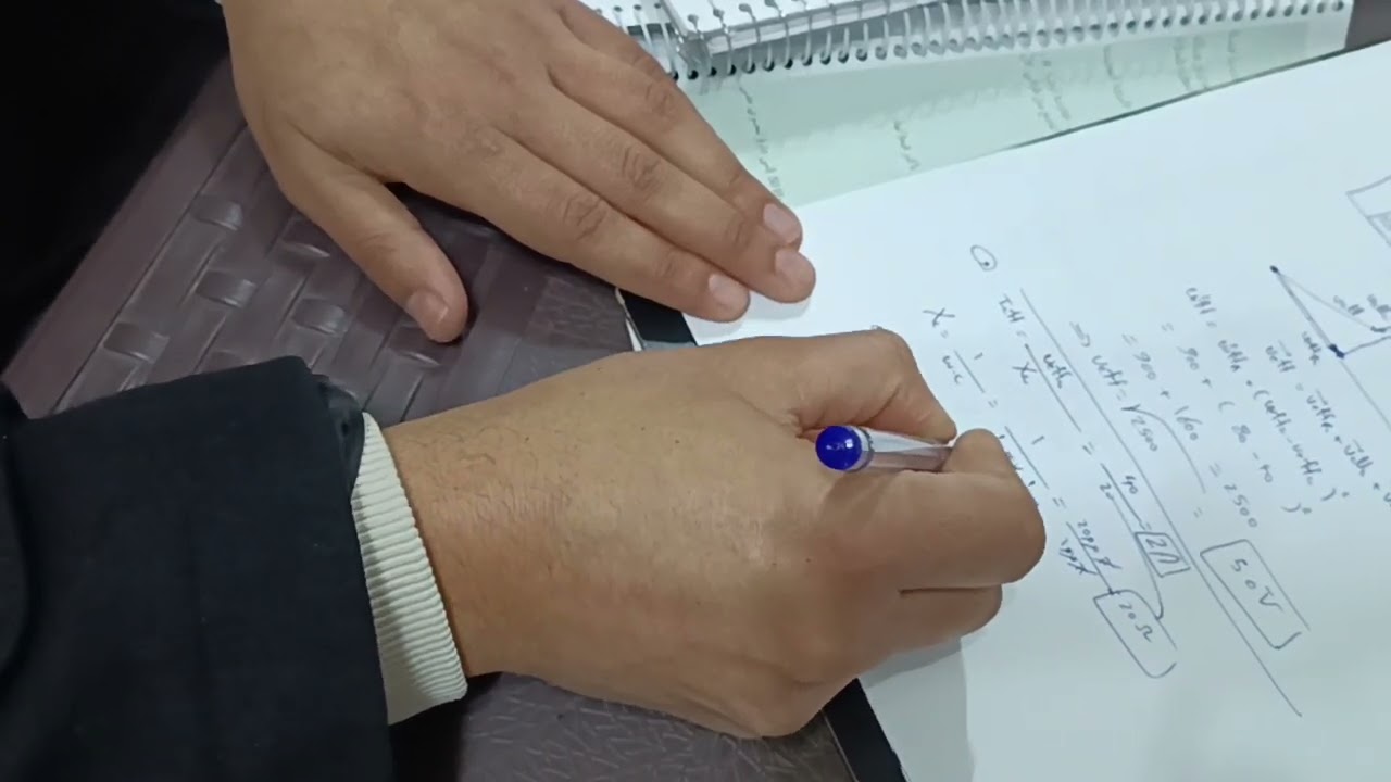 التيار المتناوب الجيبي المسألة الخامسة ص158