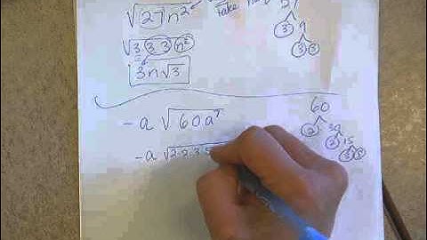 Algebra 11 1 Simplifying Radical Expressions Containing Variables