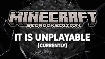 Minecraft Bedrock Is So Broken It