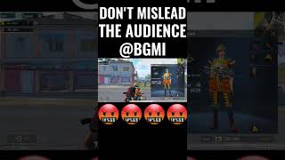 DONT MISLEAD THE AUDIENCE @BATTLEGROUNDS MOBILE INDIA| hackers hgmi pubgmobile shorts |
