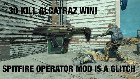 30 KILL ALCATRAZ WIN! SPITFIRE OPERATOR MOD! | CoDBlackout