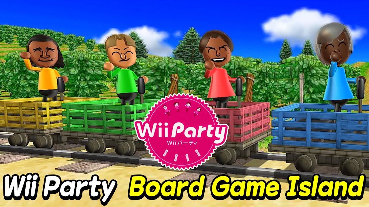 Wii Party Board Game Island Gameplay Master Difficulty Barbara Vs Hayley Vs Greg Vs David