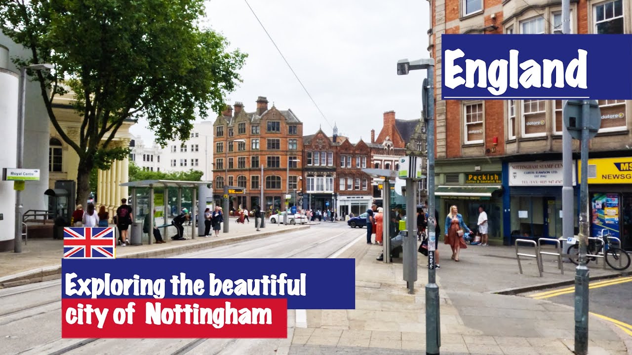 Experience Nottingham Like a Local -  A walk tour of the City Centre and University. PT. 2 [4K]
