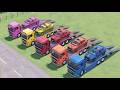 ALL POLICE CARS TOWED BY TOW TRUCK ACROSS ROCKY ROAD FARMING SIMULATOR 22 GAMEPLAY