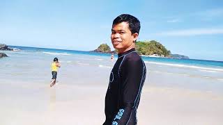 Nacpan Beach Twin Beach El Nido Palawan.