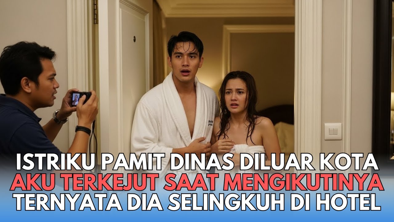 ISTRIKU PAMIT DINAS DILUAR KOTA,  TAPI MALAM ITU AKU IKUTI LANGKAHNYA DAN KAGET LIAT INI