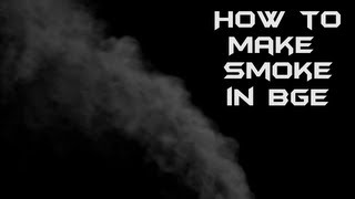How to make smoke in the blender game engine without code or addons - animating alpha