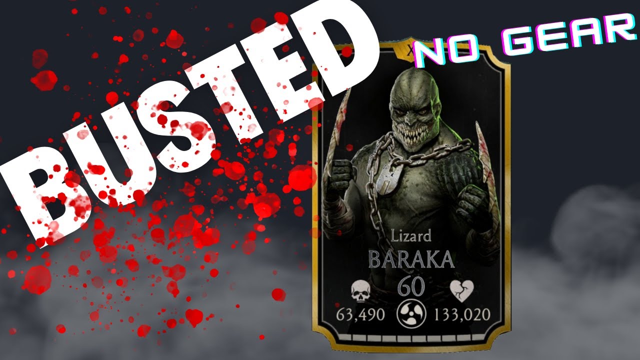 Lizard Baraka is SO OP he DOMINATES fatal tower WITHOUTH gear! MK Mobile