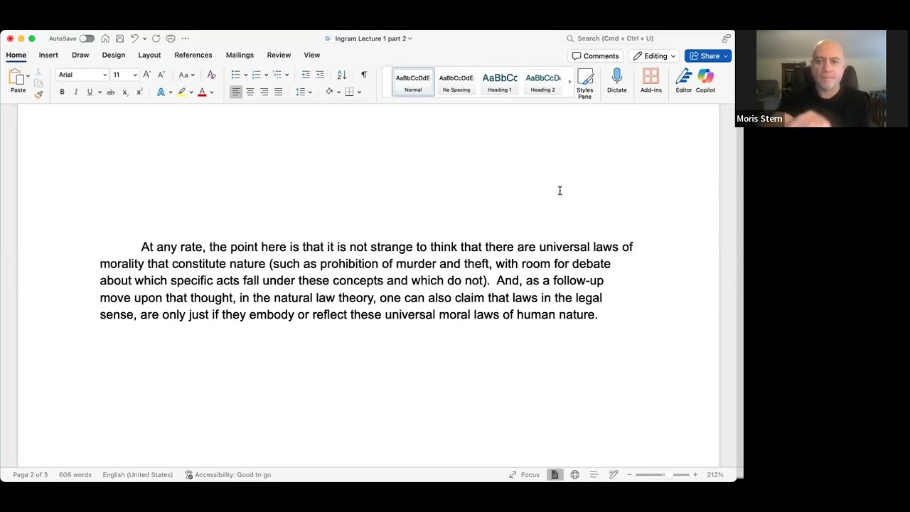 Law Ethics Ingram - Lecture 1 Part 2