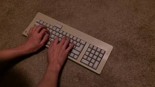 Apple M0116 Typing Demo | ASMR