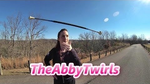 Thumb Toss - Throwing a Baton - Novice Baton Twirling - How to Twirl a Baton - TheAbbyTwirls