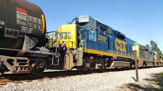 {535} Train ID Q477 On A 10 MPH Speed / Road Slug Trails 4th Out Heading North!