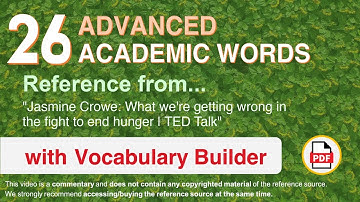 26 Advanced Academic Words Ref from "What we