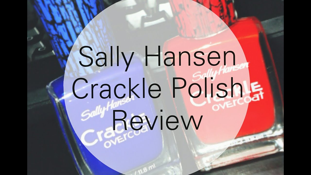 Sally Hansen Crackle overcoat polish review