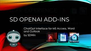 Sdopenai Addins For Ms Word, Ms Outlook And Ms Access
