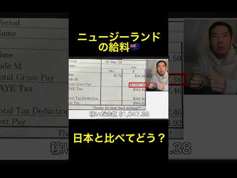 【NZワーホリ】ニュージーランドの給料はこんな感じ