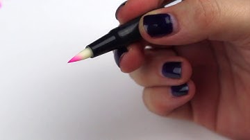 How to use Tombow Colourless Blender Pen