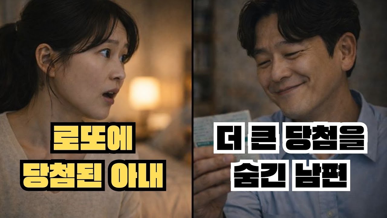 로또에 당첨된 아내, 더 큰 당첨을 숨긴 남편 | 같은 번호, 다른 선택