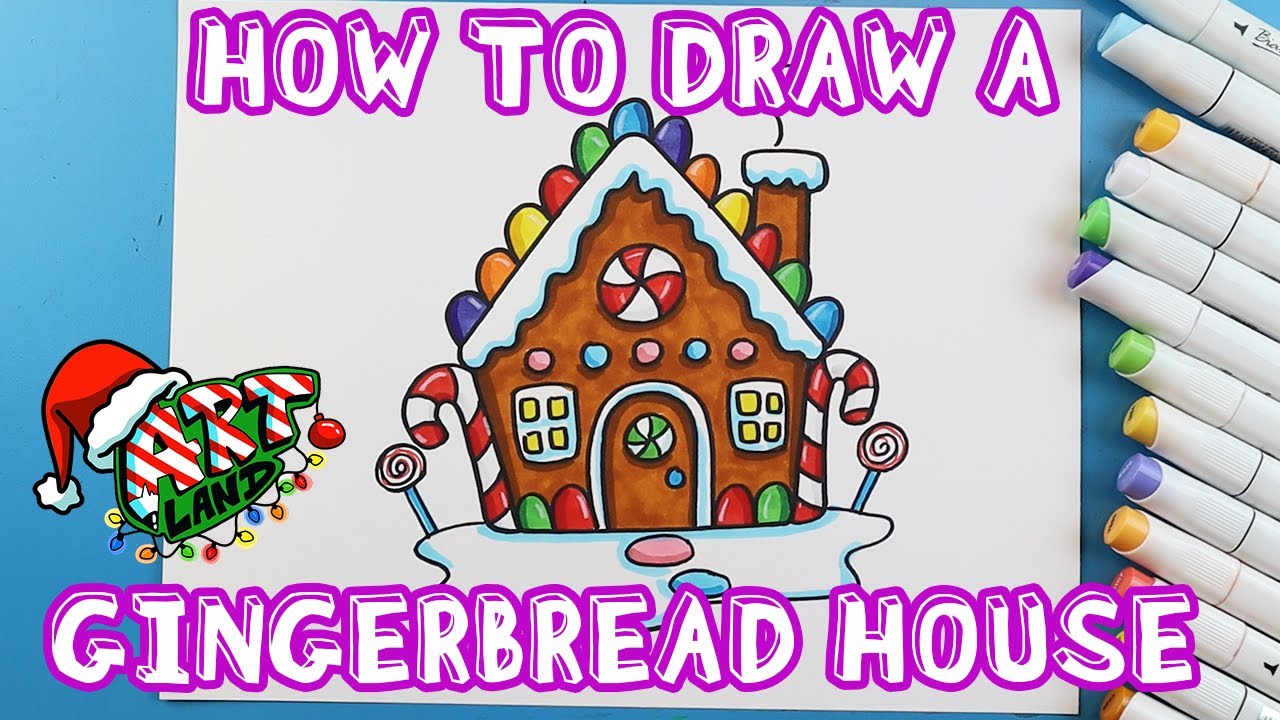 How To Draw A Gingerbread House - Treatytheory1