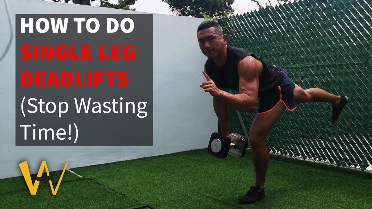 How To Do Single Leg Deadlifts (1 Leg Deadlift) YouTube