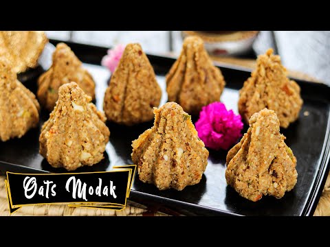 Healthy Oats Modak in 10 min - NO Condensed Milk, No Sugar, No Khoya | Ganesh Chaturthi Special | Healthy Kadai