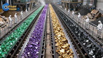 How BILLIONS of Rare Earth Fragments Are Mined and Processed — From Raw Rock to Tech