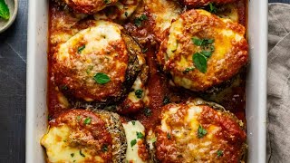 Classic Eggplant Parmesan (Baked & Fried Method)