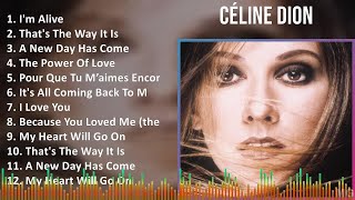 Céline Dion 2024 MIX Greatest Hits - I'm Alive, That's The Way It Is, A New Day Has Come, The Po...