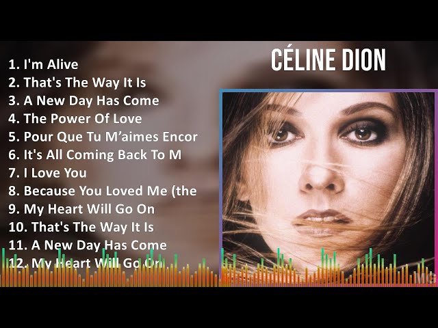 Céline Dion 2024 MIX Greatest Hits - I'm Alive, That's The Way It Is, A New Day Has Come, The Po... class=