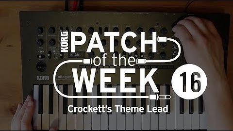 Patch of the week 16: Crockett’s Theme Lead