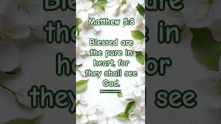 #scripture #bibleesv Matthew 5:8 ESV