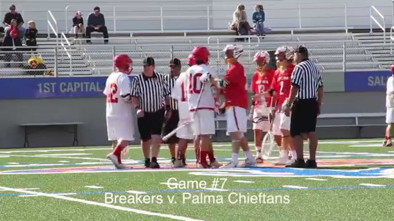 Breakers Lacrosse Game 7 v. Palma Chieftans YouTube