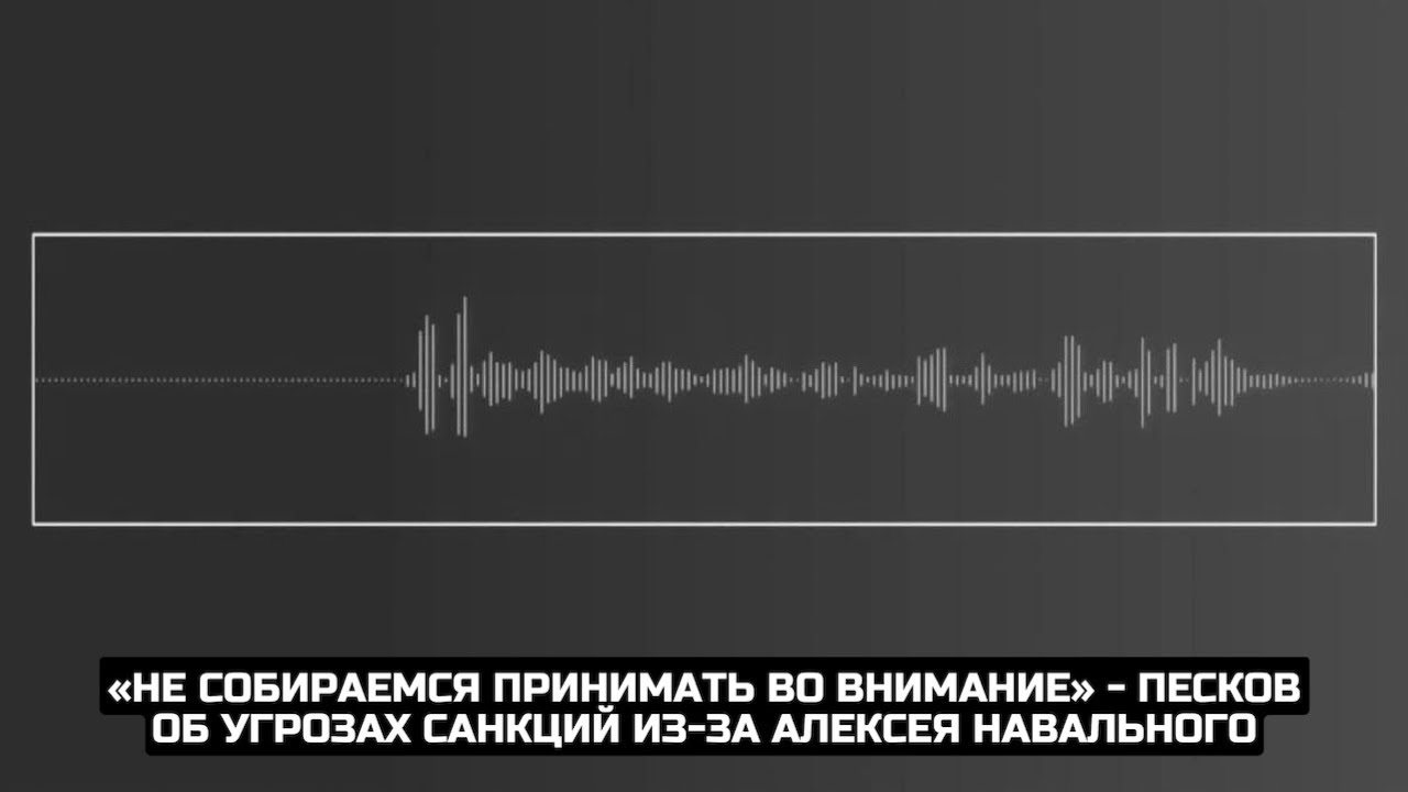«Не собираемся принимать во внимание» - Песков об угрозах санкций из-за Алексея Навального