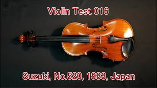 Violin Test 016 suzuki 520 1983 Japan