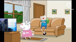 Peppa Pig And Adventure Time With Dr. Phil Season 1 Episode 13 Suzy Sheep Smashes Tv Gets Grounded
