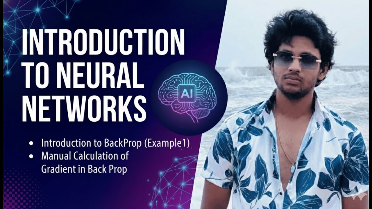 Intro to Backprop | Gradient Calculation Manually | Introduction to ...