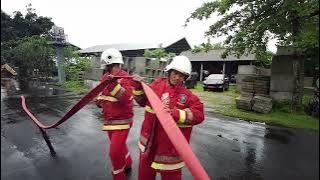 Lomba Fire Drill di Lingkungan Damkar Badung, Provinsi Bali.