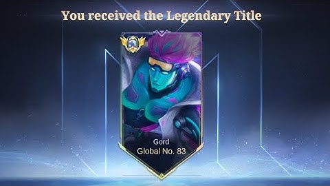 Gord Revamp Deadly Midlane Insane 20Kills+!!  Global Gord,,MLBB