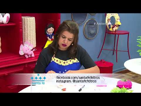 Ateliê na TV - Rede Vida - 20.03.2018 - Mateus Moraes (Estola) e Juliana Brito (Porta-Guardanapo)