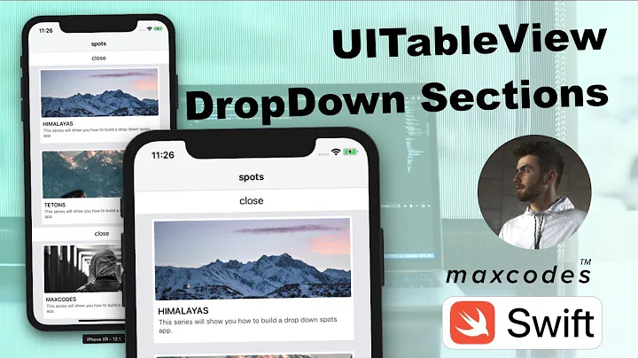 (one video Big RIPs) UITableView DropDown Header Sections.