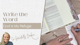 God is My Refuge | Daily Write the Word | March 2025