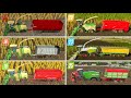 Fs14 Vs Fs16 Vs Fs18 Vs Fs20 Vs Fs23 Vs Fs25 Chaff Harvesting Compare Timelapse