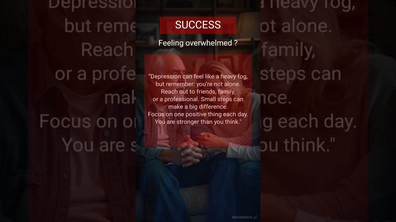 You are not alone A of hope for depression 