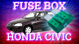 t Honda Civic 1996-2000 fuse box diagrams and location