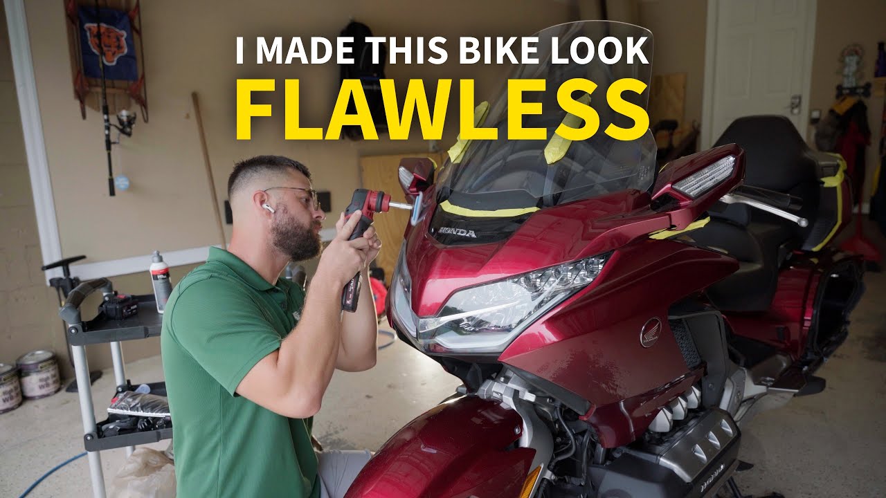 2018 Honda Gold Wing Paint Correction with Ceramic Coating