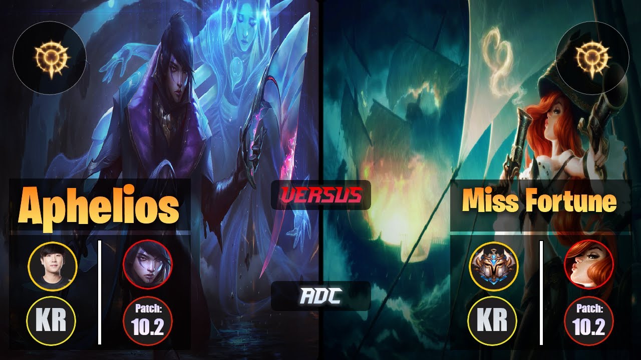 Ruler [Press the Attack] APHELIOS (ADC) VS MISS FORTUNE - Challenger KR Patch 10.2