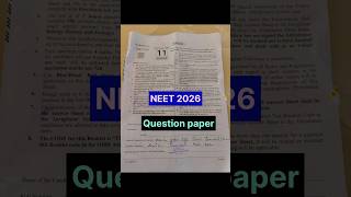 NEET 2026 QUESTION PAPER solution #neet2026 #neetquestionpaper #neetanswerkey #neetresult #neet