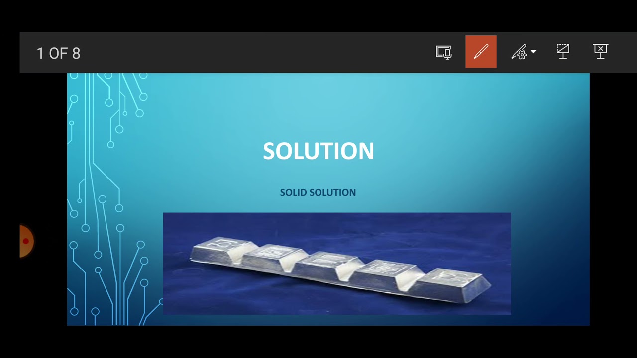Solid Solutions- solution XII - YouTube